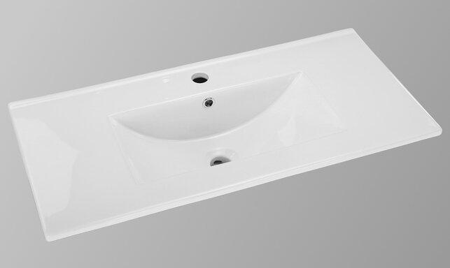Szafka łazienkowa Girona 80 biały lakier z umywalką 2 rodzaje do wyboru